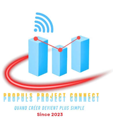 Logo Propuls Project Connect - Agence de Design Graphique pour entrepreneurs
